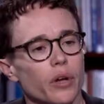 Elliot Page speaking during an interview