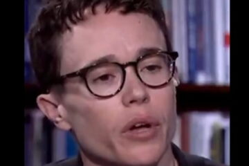 Elliot Page speaking during an interview