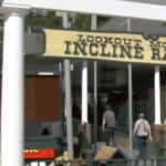 Incline Railway train at Lookout Mountain in Tennessee