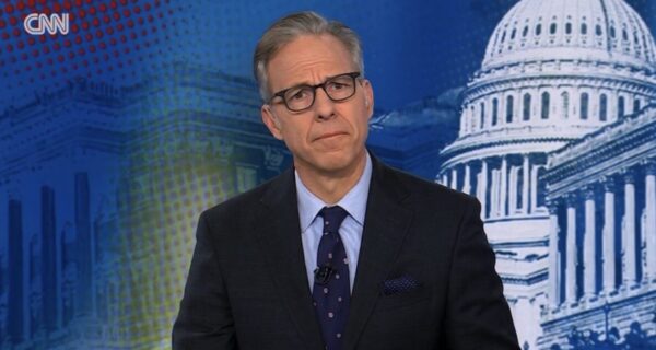 President Trump and CNN host Jake Tapper during a tense interview about Lindsey Graham and Iran