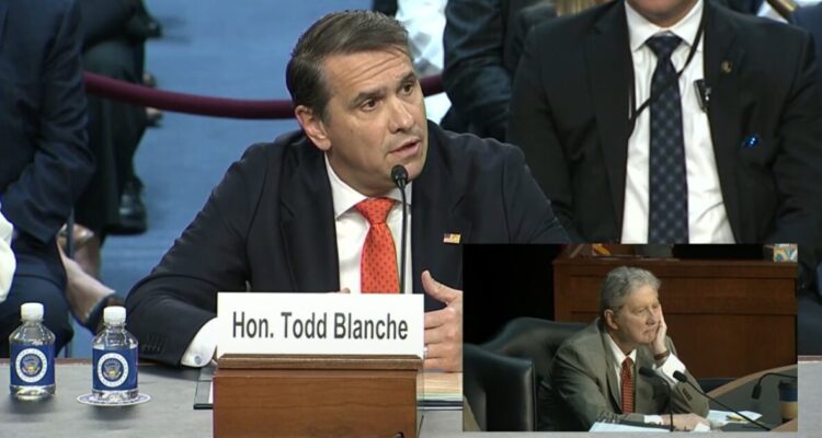 President Trump speaks as Todd Blanche nomination fight continues in the Senate