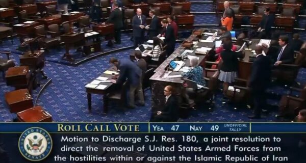 U.S. Capitol building as Senate votes on Iran war powers resolution
