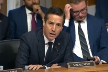 Senator Bernie Moreno questions Dr. Anthony Fauci during a Senate hearing