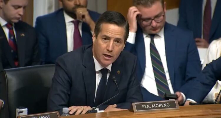 Senator Bernie Moreno questions Dr. Anthony Fauci during a Senate hearing