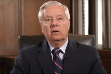 Senator Lindsey Graham speaking at a public event