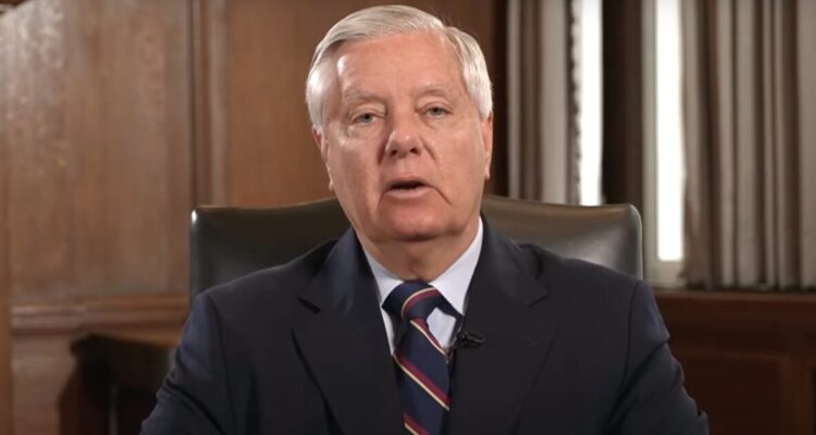 Senator Lindsey Graham speaking at a public event