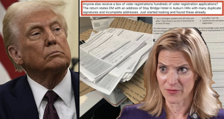 Michigan voter registration forms and election documents under review