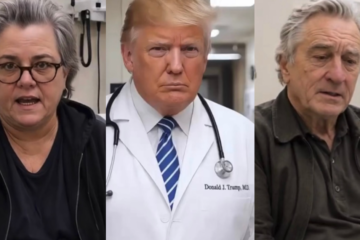 AI-generated image of Donald Trump dressed as a doctor in a mock TDS video