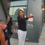 Sunny Hostin speaking with police during her son Gabriel Hostin's trespassing stop in body camera footage