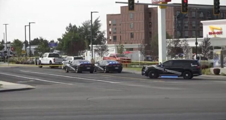 Police respond to a shooting outside an In-N-Out near Twin Falls, Idaho
