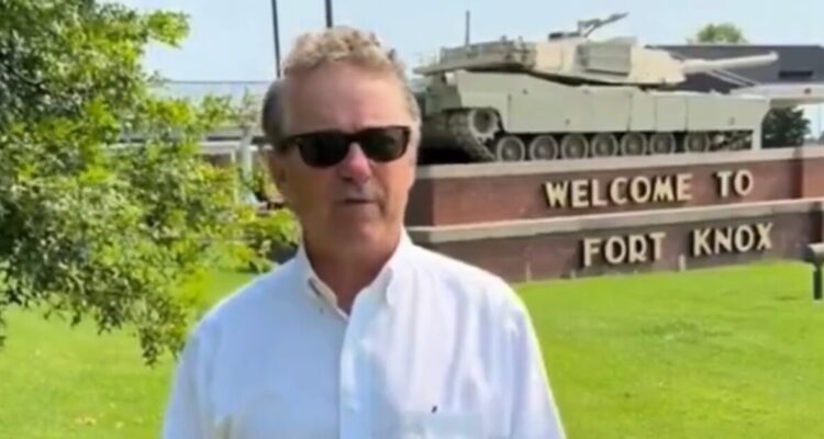 Senator Rand Paul visits Fort Knox to inspect America’s gold reserves