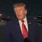 President Trump speaks to reporters about a secret plane switch after leaving Turkey