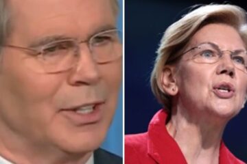 Treasury Secretary Scott Bessent and Senator Elizabeth Warren in a dispute over foreign exchange policy