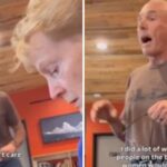 Kristan Hawkins and members of a pro-life group confront Idaho café owner Jim Sheehan after being asked to leave