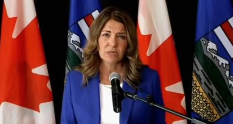 Alberta Premier Danielle Smith warns that cutting off oil exports to the United States would devastate Canada’s economy