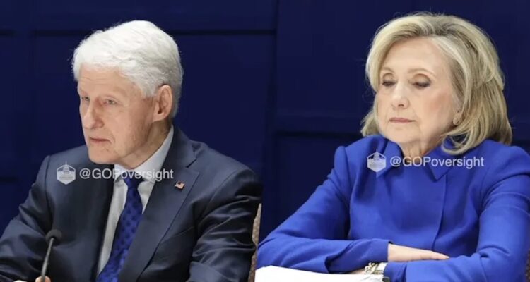 Hillary and Bill Clinton at a public event amid reports about funeral planning and health concerns