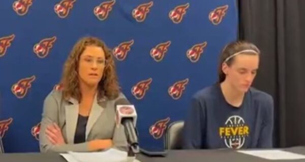 Indiana Fever player Sophie Cunningham speaks after a flagrant foul by Chicago Sky player DiJonai Carrington