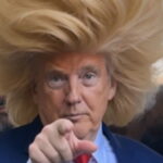A collection of humorous Donald Trump hair memes shared on X
