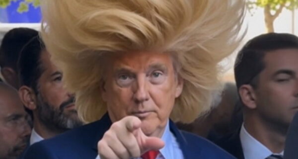 A collection of humorous Donald Trump hair memes shared on X