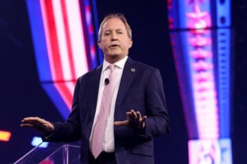 Ken Paxton and James Talarico in a dispute over a post by Bo French