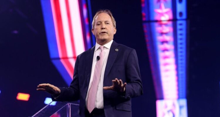 Ken Paxton and James Talarico in a dispute over a post by Bo French