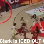 Caitlin Clark with Team USA during the semifinal against Spain