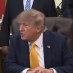 President Donald Trump speaks with ABC reporter Rachel Scott about Iran and Pickaxe Mountain