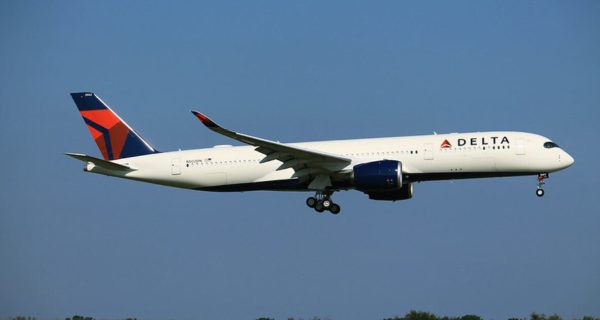 Police escort a disruptive Delta passenger off an aircraft before takeoff at JFK Airport