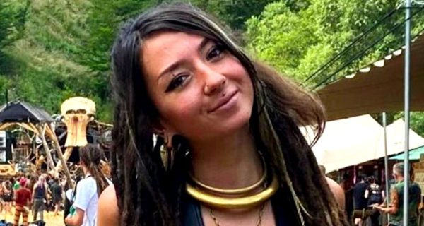 Shani Louk at the rave before the October 7 Hamas attack