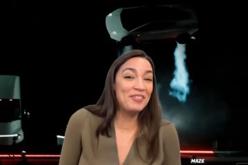 Elon Musk showcasing the next-generation Tesla Roadster at a Texas event