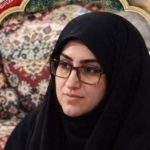 Afsaneh Aqila, identified in a report as a female commander in Iran’s Basij militia