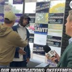 James O’Keefe during a reported confrontation with an Abdul El-Sayed campaign staffer