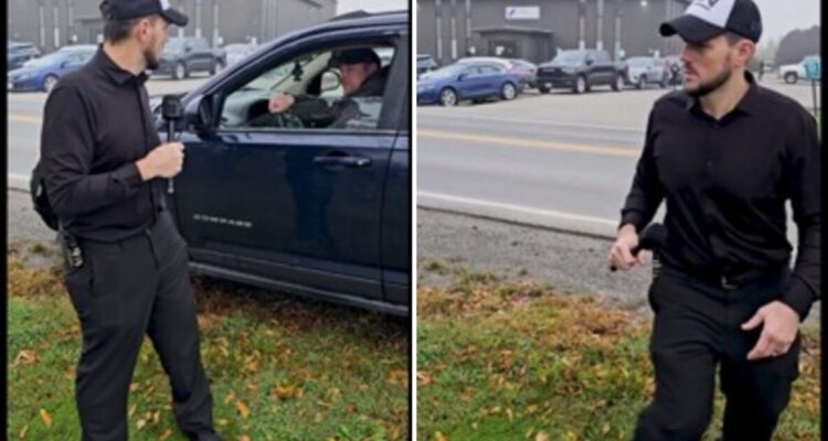 Video of an alleged SUV incident involving Maine Wire reporter Joe Sokol outside a Bangor treatment center