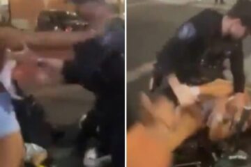 Police video shows Arizona State cheerleader Eryn Bonner being shoved and pinned during an arrest in Tempe.