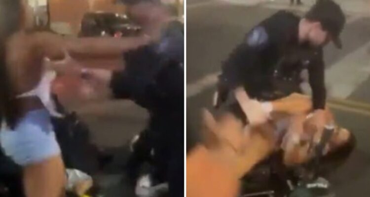 Police video shows Arizona State cheerleader Eryn Bonner being shoved and pinned during an arrest in Tempe.