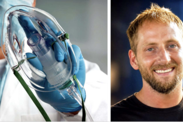 Andy Hodge’s hospital case following a severe work-related leg injury, as described by his sister