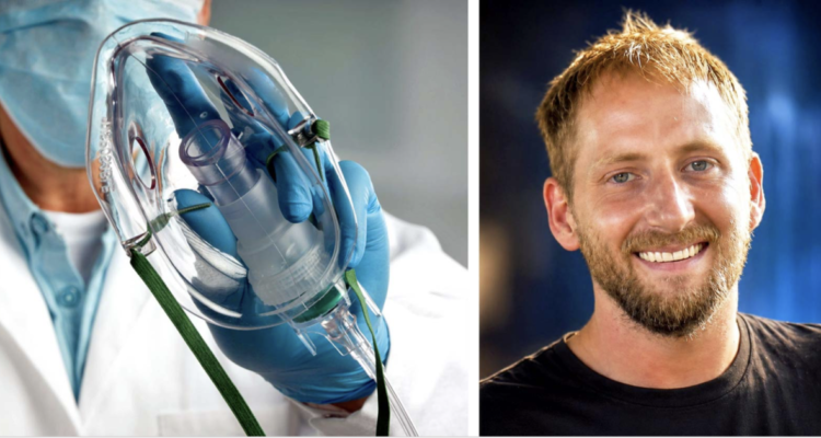 Andy Hodge’s hospital case following a severe work-related leg injury, as described by his sister