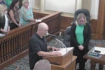 Ottumwa City Council meeting where an invocation ended with “Hail Satan”